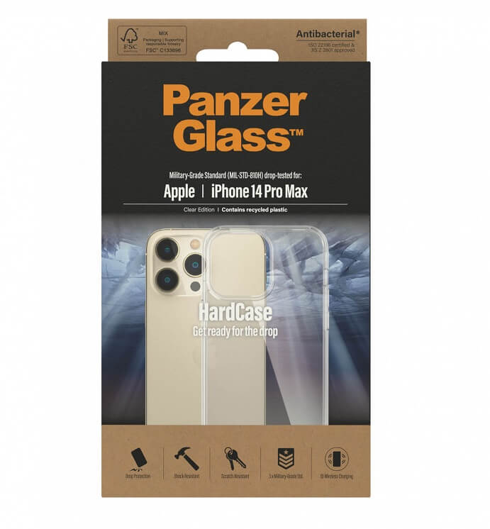Противоударен Калъф за iPhone 14 Pro, Panzer Hard Case, Прозрачен (4)