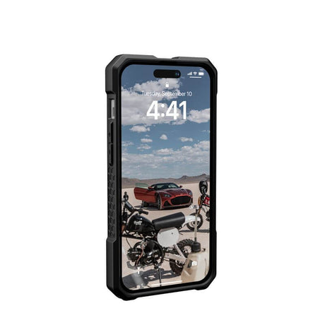 MagSafe Противоударен Калъф за iPhone 14 Pro, UAG Monarch Pro Carbon Case, Черен (5)