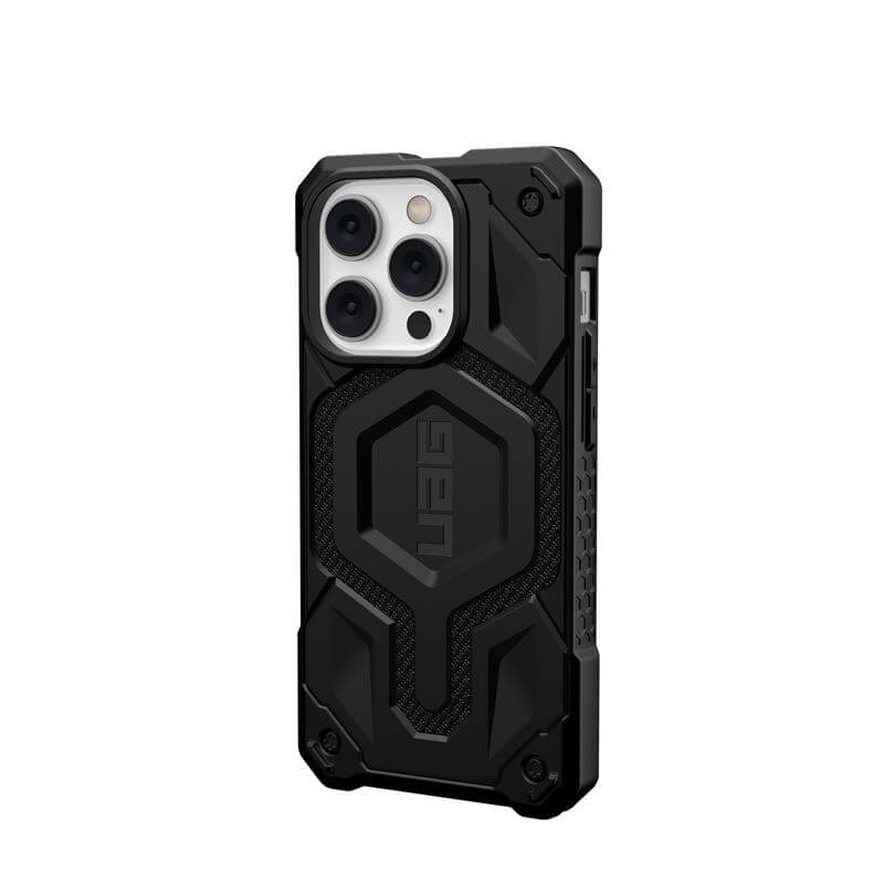 MagSafe Противоударен Калъф за iPhone 14 Pro, UAG Monarch Pro Kevlar Case, Черен (3)
