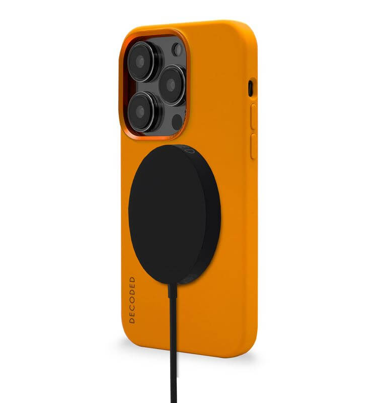Magsafe Калъф за iPhone 14 Pro, Decoded Silicone Case, Жълт (3)