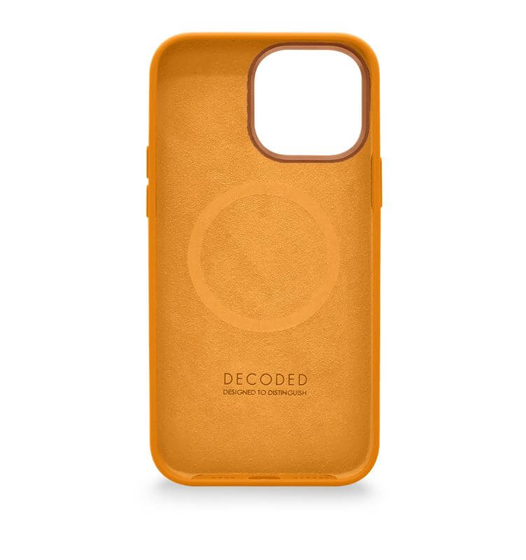 Magsafe Калъф за iPhone 14 Pro, Decoded Silicone Case, Жълт (6)