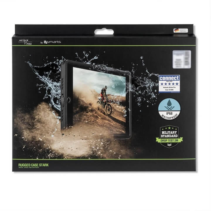 Водоустойчив Калъф за iPad 9/ 8/ 7 10.2", 4Smarts Active Pro Stark Case, Черен (7)