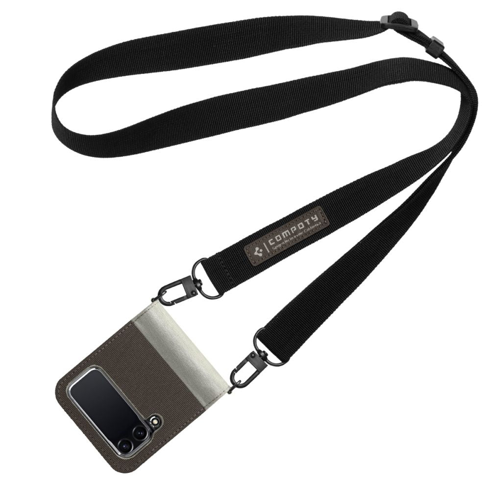 Калъф с Каишка за Samsung Z Flip 4, Spigen Compoty Case, Сив (4)