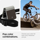 Калъф с Каишка за Samsung Z Flip 4, Spigen Compoty Case, Сив (7)