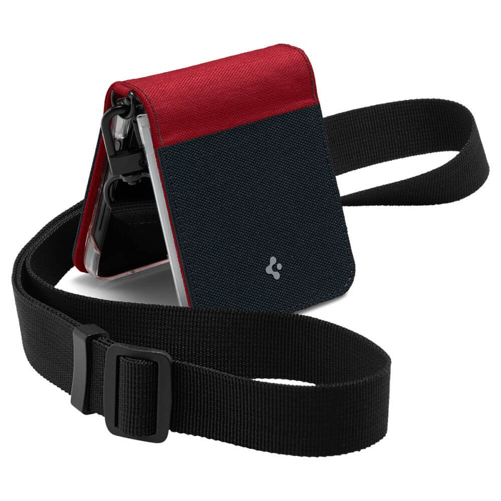 Калъф с Каишка за Samsung Z Flip 4, Spigen Compoty Case, Черен (2)