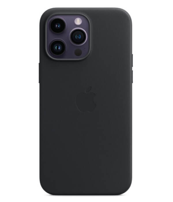 Оригинален Кожен Калъф за iPhone 14 Pro, Leather Magsafe Case MPPG3ZM/A, Черен (5)