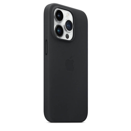 Оригинален Кожен Калъф за iPhone 14 Pro, Leather Magsafe Case MPPG3ZM/A, Черен (2)