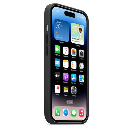 Оригинален Кожен Калъф за iPhone 14 Pro, Leather Magsafe Case MPPG3ZM/A, Черен (3)