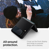 Външен Протектор и Фолио за Пантата на Samsung Z Flip 4, Spigen EZ Fit Glass 2бр., Прозрачен (7)
