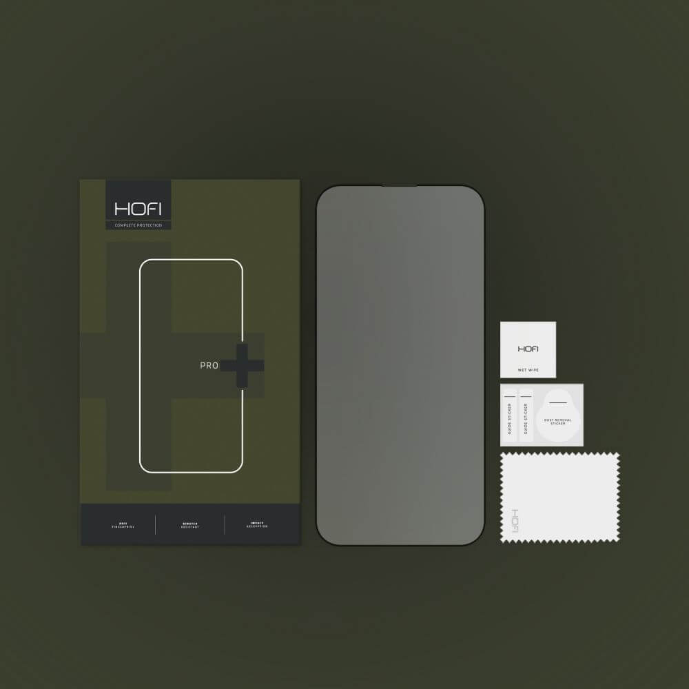 Стъклен Протектор за iPhone 14 Pro, Hofi Glass, Прозрачен (4)