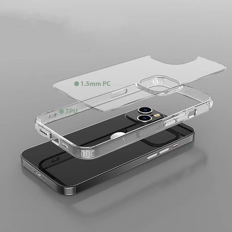 Калъф за iPhone 14 Pro, Tech-Protect Hybrid Clear Case, Прозрачен (5)