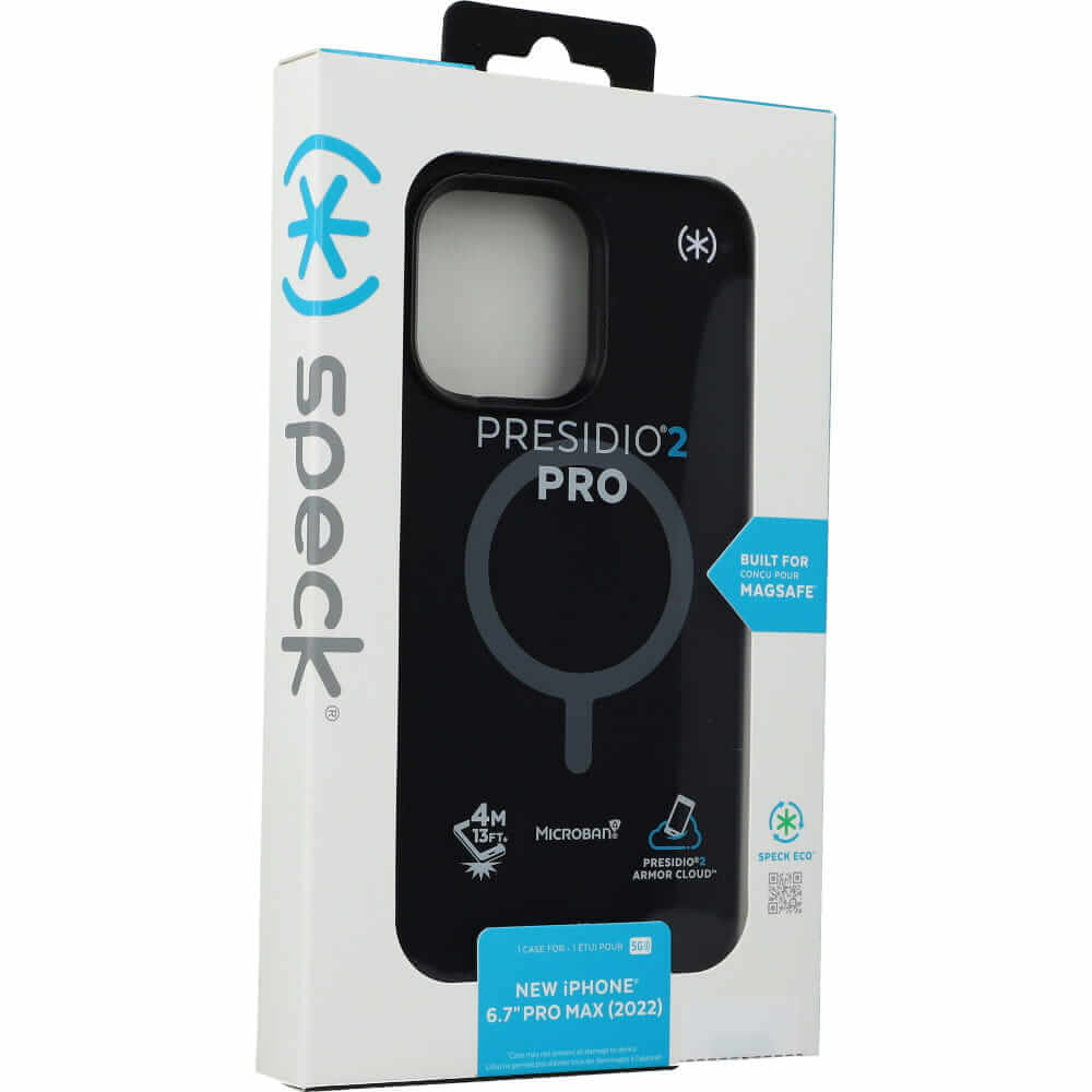 Magsafe Калъф за iPhone 14 Pro Max, Speck Presidio 2 Pro Case, Черен (8)