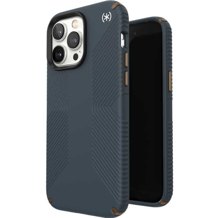 Противоударен Калъф за iPhone 14 Pro Max, Speck Presidio 2 Grip Case, Сив (2)