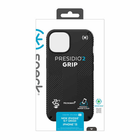 Противоударен Калъф за iPhone 14, Speck Presidio 2 Grip Case, Черен (9)