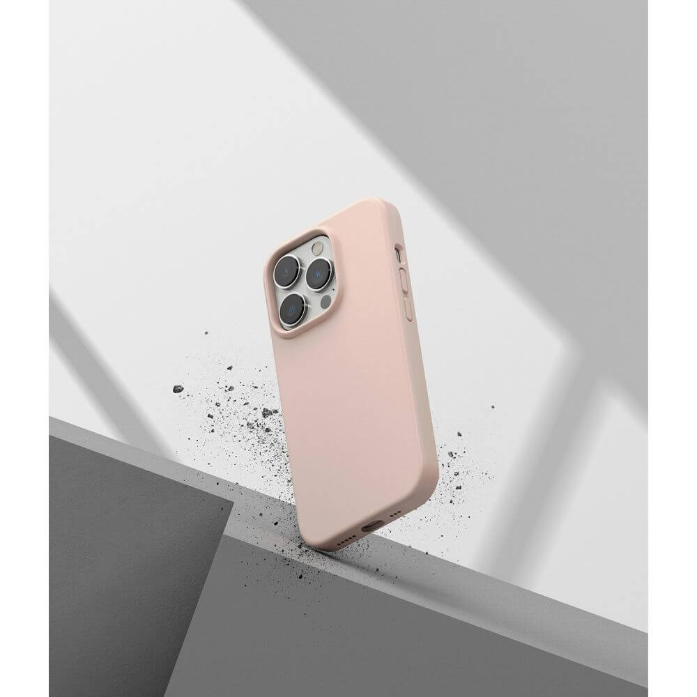 Силиконов Калъф за iPhone 14 Pro Max, Ringke Silicone Case, Бежов (6)