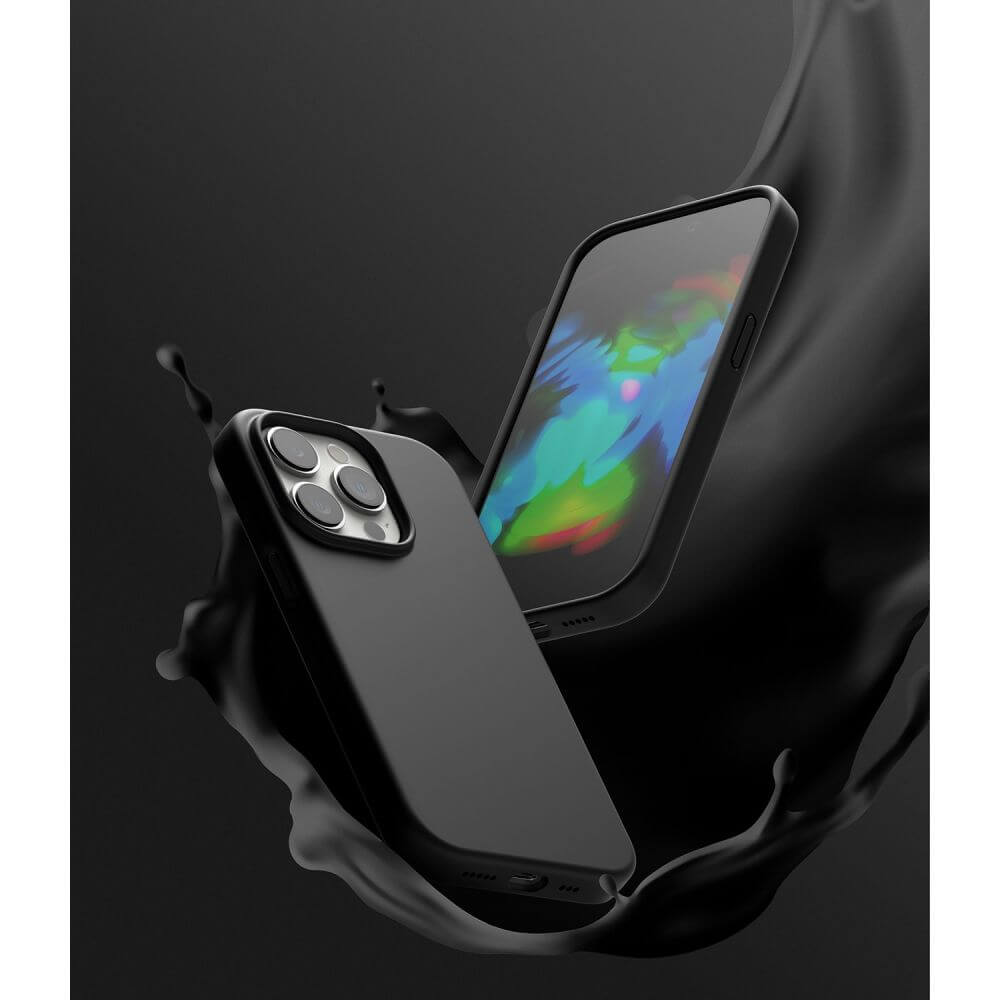 Силиконов Калъф за iPhone 14 Pro Max, Ringke Silicone Case, Черен (4)