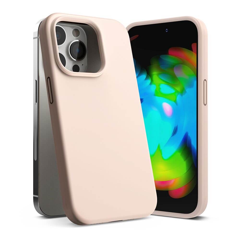 Силиконов Калъф за iPhone 14 Pro, Ringke Silicone Case, Бежов (3)