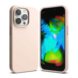 Силиконов Калъф за iPhone 14 Pro Max, Ringke Silicone Case, Бежов (2)