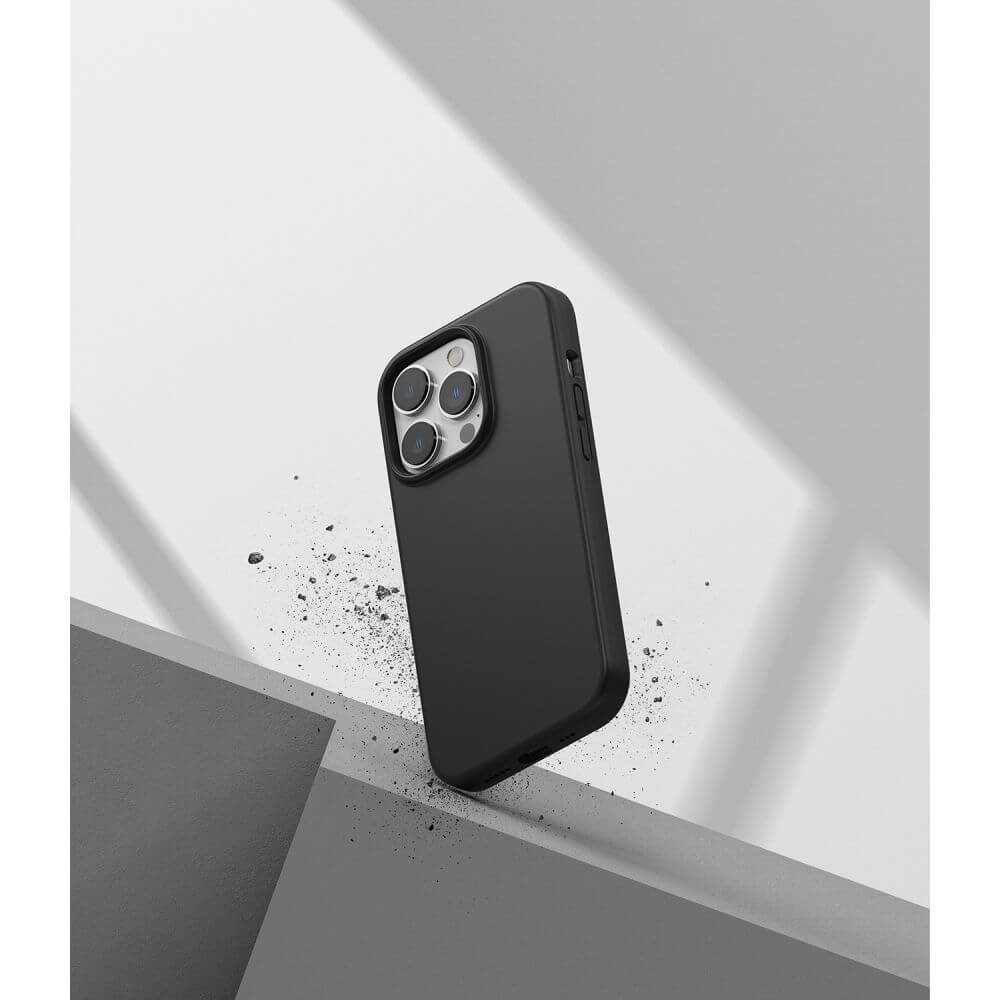 Силиконов Калъф за iPhone 14 Pro, Ringke Silicone Case, Черен (6)