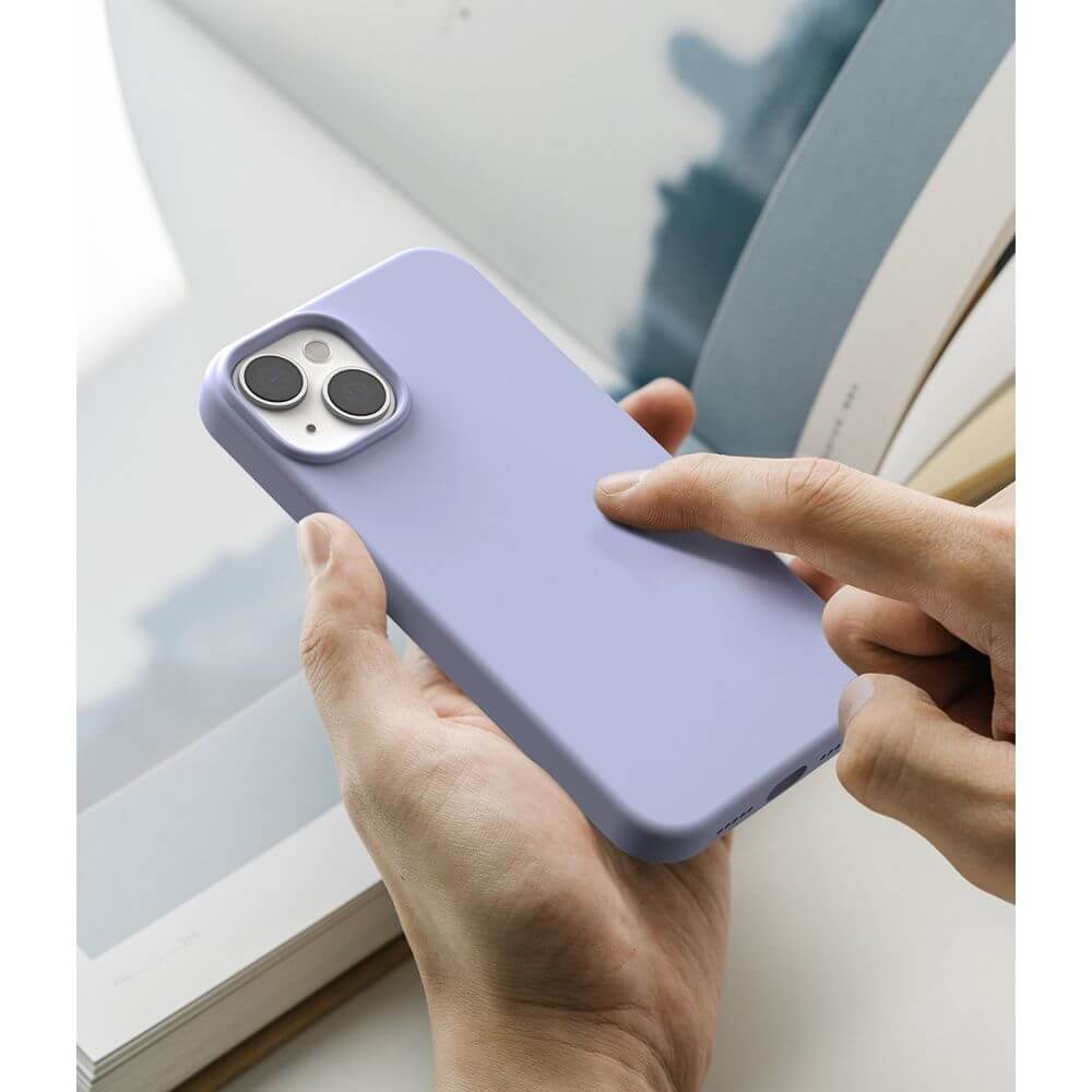 Силиконов Калъф за iPhone 14 Plus, Ringke Silicone Case, Лилав (4)