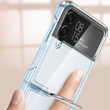 Калъф с Халка за Samsung Z Flip 4, GKK Ring Case, Прозрачен (8)