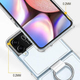 Калъф с Халка за Samsung Z Flip 4, GKK Ring Case, Прозрачен (7)