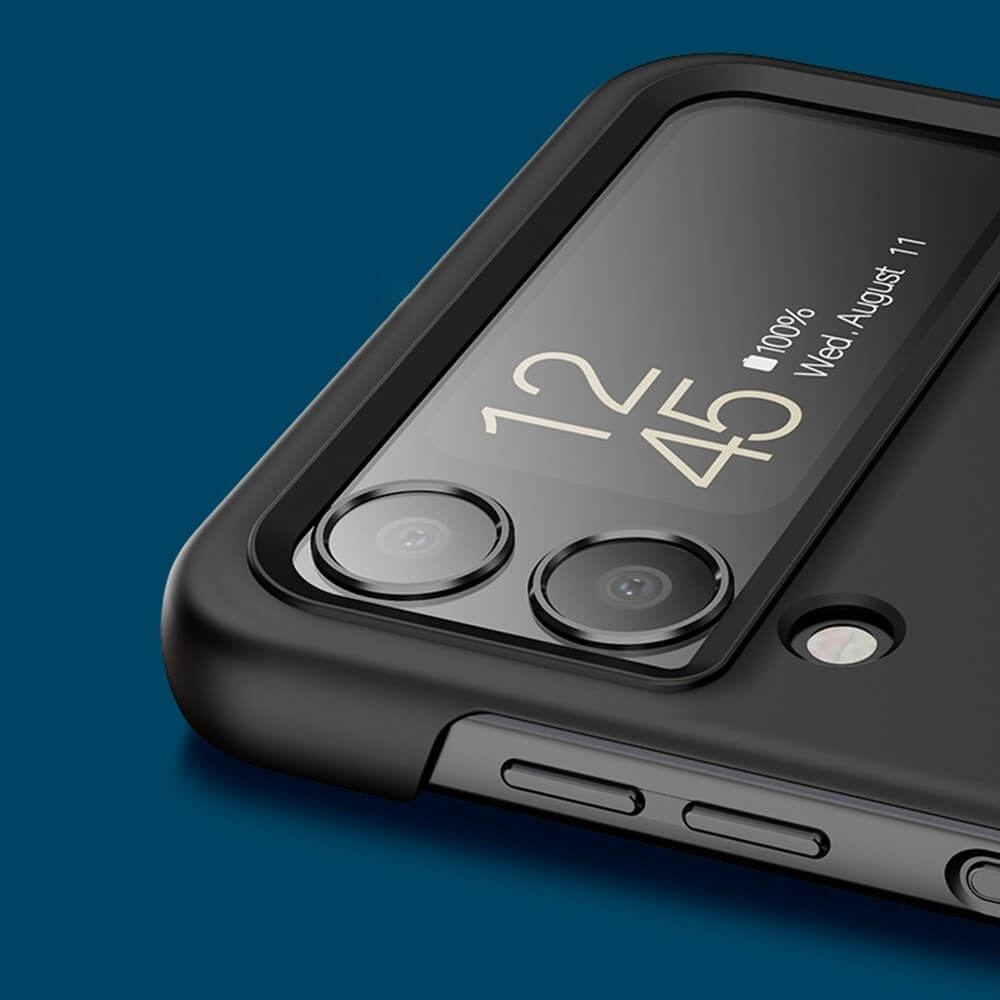 Матов Калъф за Samsung Galaxy Z Flip 4, GKK Thin PC Case, Черен (2)