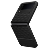 Противоударен Калъф за Samsung Z Flip 4, Spigen Caseology Parallax, Черен