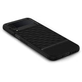 Противоударен Калъф за Samsung Z Flip 4, Spigen Caseology Parallax, Черен (2)