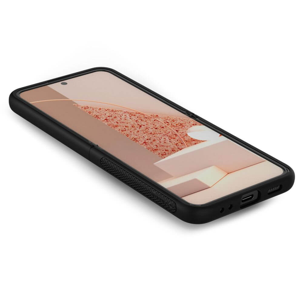 Противоударен Калъф за Samsung Z Flip 4, Spigen Caseology Parallax, Черен (3)