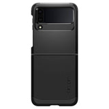 Калъф с Предпазител за Samsung Z Flip 4, Spigen Tough Armor Case, Черен (3)