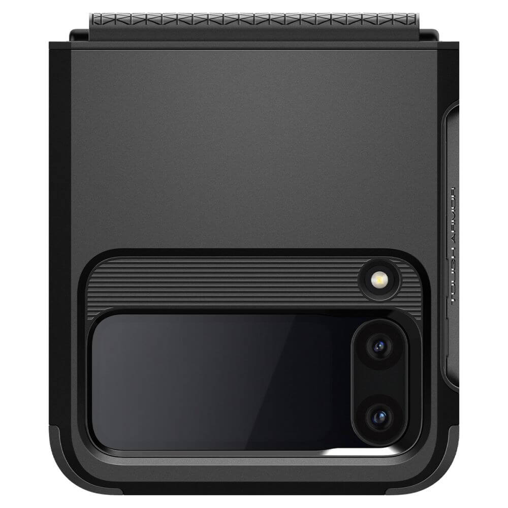 Калъф с Предпазител за Samsung Z Flip 4, Spigen Tough Armor Case, Черен (5)