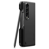 Калъф с S Pen Поставка за Samsung Z Fold 4, Spigen Thin Fit Pen Case, Черен