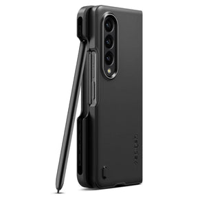 Калъф с S Pen Поставка за Samsung Z Fold 4, Spigen Thin Fit Pen Case, Черен