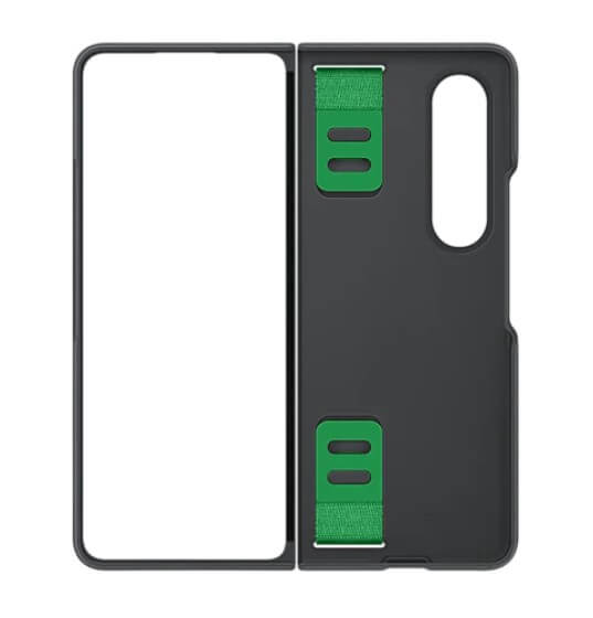 Оригинален Калъф с Държач за Samsung Z Fold 4, Silicone Grip Cover Case EF-GF936TBE, Черен (5)