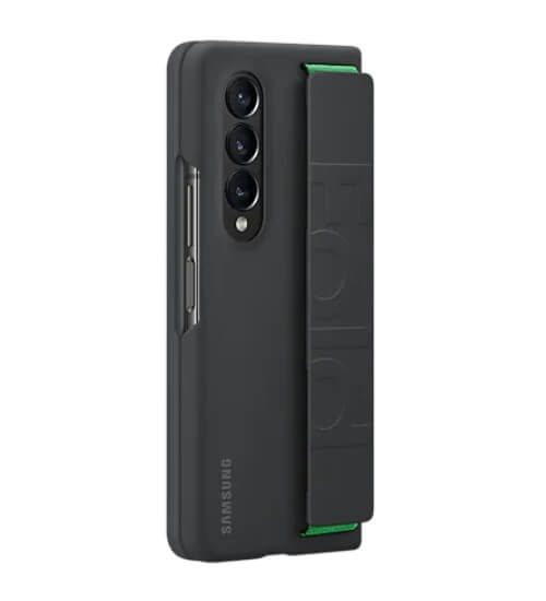 Оригинален Калъф с Държач за Samsung Z Fold 4, Silicone Grip Cover Case EF-GF936TBE, Черен (2)
