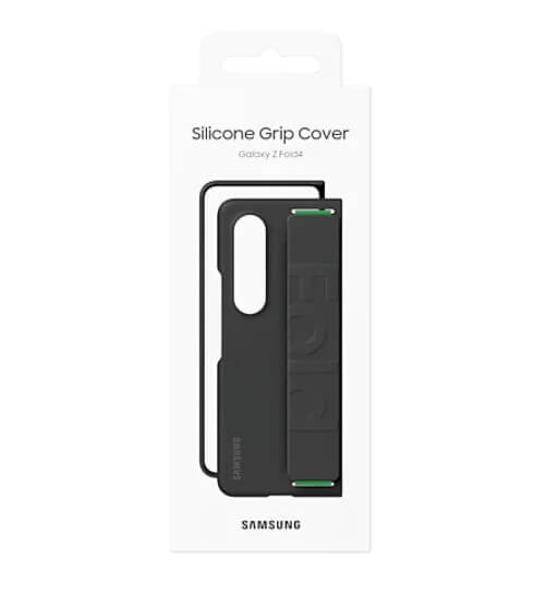 Оригинален Калъф с Държач за Samsung Z Fold 4, Silicone Grip Cover Case EF-GF936TBE, Черен (7)