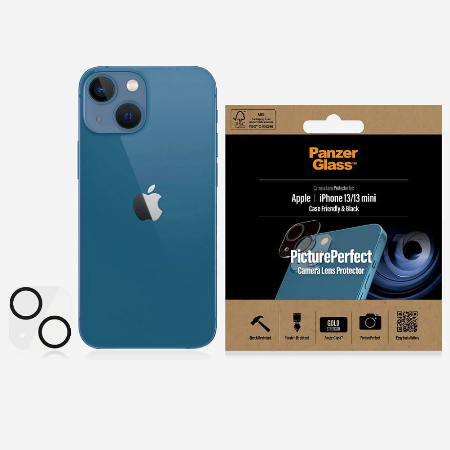 Протектор за Камерата на iPhone 13 Mini, PanzerGlass PicturePerfect Cam, Прозрачен (4)