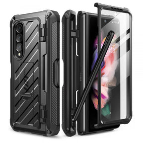 Противоударен Калъф за Samsung Z Fold 4, Supcase Unicorn Beetle Pro, Черен