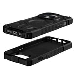 Magsafe Противоударен Калъф за iPhone 14 Pro Max, UAG Monarch Pro Leather Case, Черен (3)