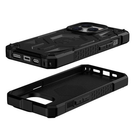 Magsafe Противоударен Калъф за iPhone 14 Pro Max, UAG Monarch Pro Leather Case, Черен (3)