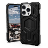 Magsafe Противоударен Калъф за iPhone 14 Pro Max, UAG Monarch Pro Leather Case, Черен (2)