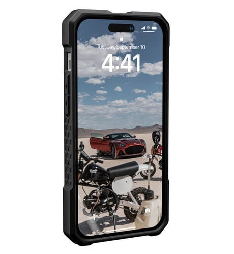 Magsafe Противоударен Калъф за iPhone 14 Pro, UAG Monarch Pro Leather Case, Черен (6)