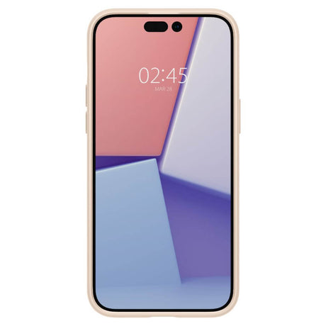 Противоударен Калъф за iPhone 14 Pro Max, Spigen Thin Fit Case, Бежов (3)