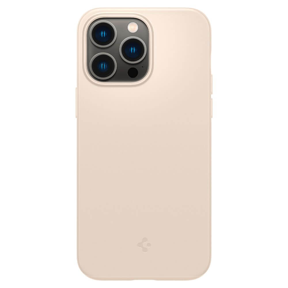 Противоударен Калъф за iPhone 14 Pro Max, Spigen Thin Fit Case, Бежов (2)
