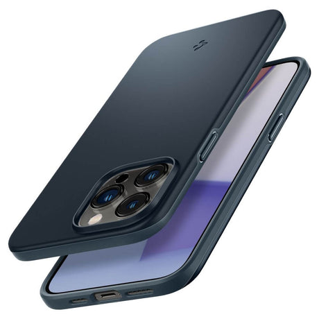 Противоударен Калъф за iPhone 14 Pro Max, Spigen Thin Fit Case, Сив (5)