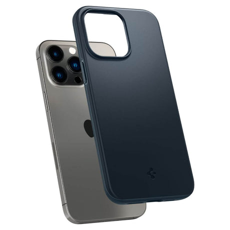 Противоударен Калъф за iPhone 14 Pro Max, Spigen Thin Fit Case, Сив (7)