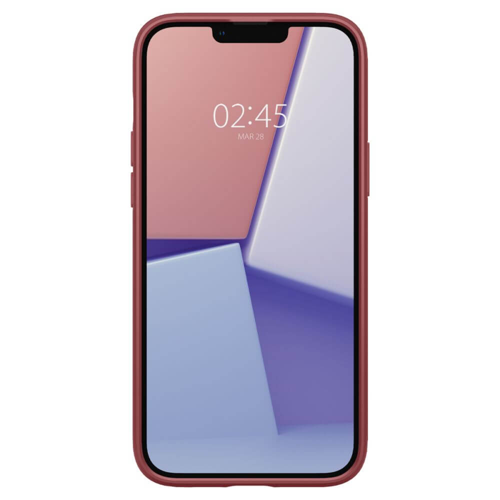 Противоударен Калъф за iPhone 14, Spigen Thin Fit Case, Червен (3)