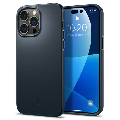 Противоударен Калъф за iPhone 14 Pro Max, Spigen Thin Fit Case, Сив