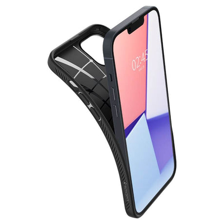Противоударен Калъф за iPhone 14, Spigen Liquid Air Case, Черен (3)